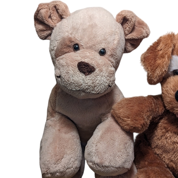 Build a Bear Set of 2 Brown with Spots Plush Stuffed Toy Puppy Dogs - Picture 14 of 14